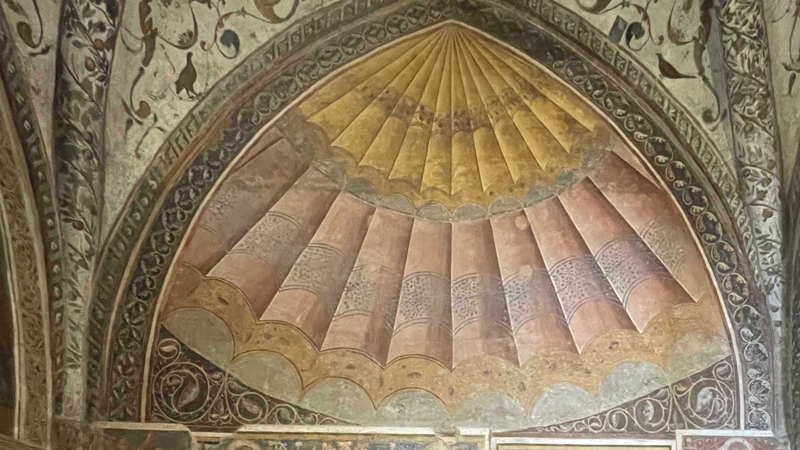 Part of the apse in the Benedictine convent church of S. Antonio in Polesine, Ferrara, Italy. Courtesy of Musei di Arte Antica del Comune di Ferrara / Federica Gigante