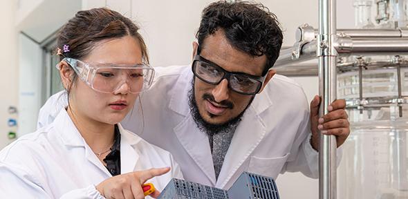 Scientists in the CARES lab