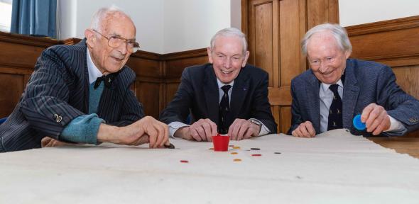 From left, Bill Steen, Peter Downes and Lawford Howells