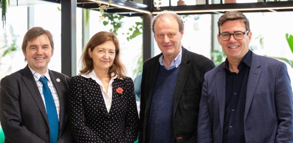 The Vice-Chancellor with the Greater Manchester Mayoral delegation.