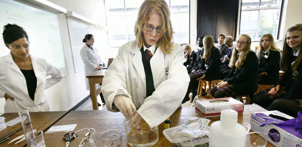 An experiment at the Cavendish Laboratory