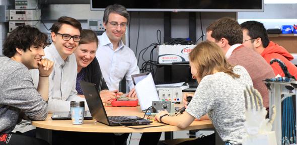 Team members from Cambridge's EPSRC Centre for Doctoral Training in Sensor Technologies and Applications.