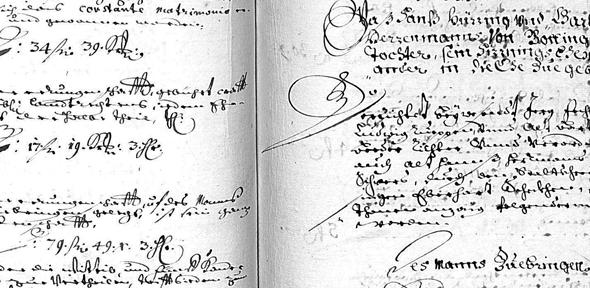 Marriage inventory, Württemberg, 1682