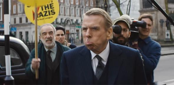 Timothy Spall playing discredited historian David Irving in the film Denial.  