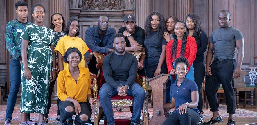 Stormzy with students