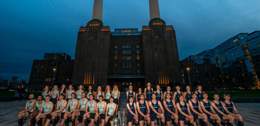 The Cambridge and Oxford crews for The Boat Race 2024 