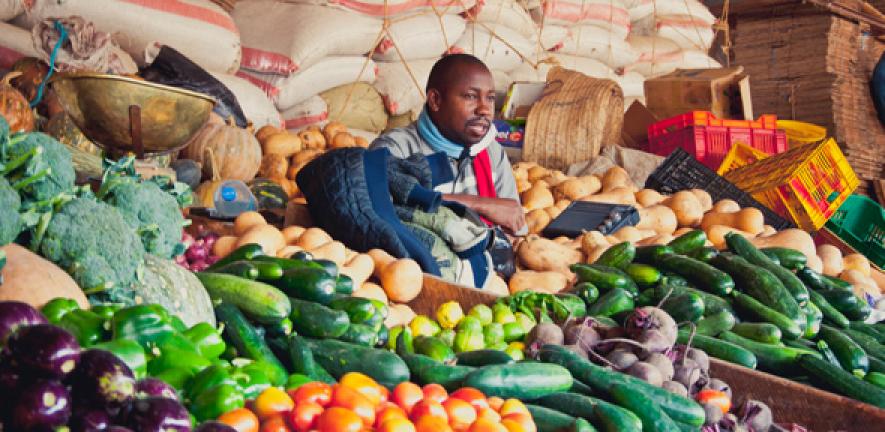 Greengrocer at Arusha Market