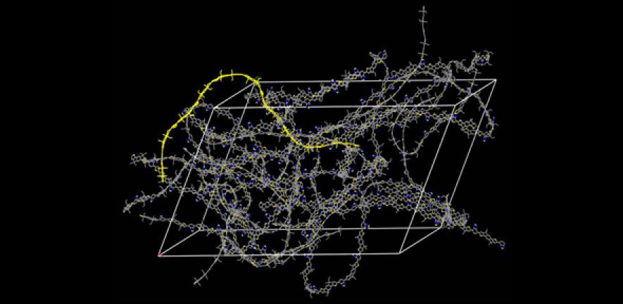 A high performance semiconducting polymer with an amorphous structure