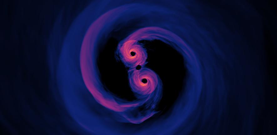 New Simulation Sheds Light on Spiraling Supermassive Black Holes