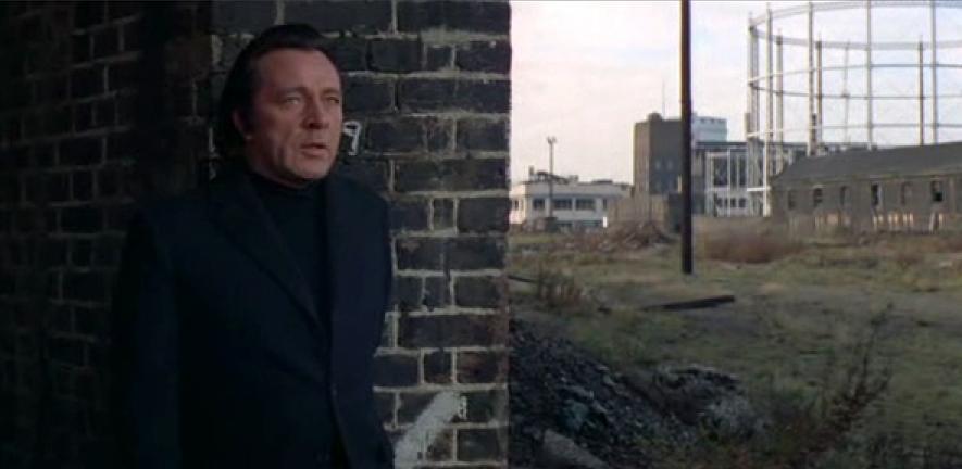 A screenshot from the 1971 British gangster film Villain, starring Richard Burton. Dir. Michael Tuchner