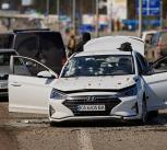 Destroyed cars in Ukraine