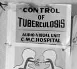 Picture to educate people in villages that have no medical service about the spread of TB