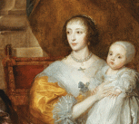 Charles I and Henrietta Maria with their children by Anthony Van Dyke (detail)