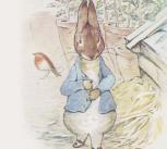 Illustration of Peter Rabbit from The Tale of Peter Rabbit by Beatrix Potter