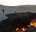 Darvaza Gas Crater, later afternoon