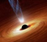 Artist's concept of a supermassive black hole 