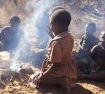 Hadza children engaged in cooking play