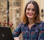 Dr Lucy McDonald at St John’s College, Cambridge 