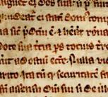 Detail from the 14th-century copy of Magna Carta at St John’s College