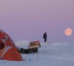 Full moon over the Greenland Ice Sheet