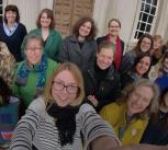 Women of Cambridge on the steps of Senate House