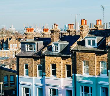 London townhouses in Greenwich.