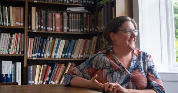 Clare Bryant in her lab