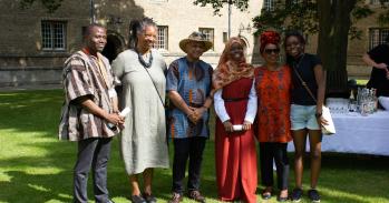 Photo of Judges and winners at Jesus College 