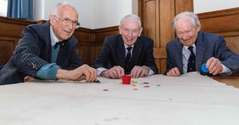 From left, Bill Steen, Peter Downes and Lawford Howells