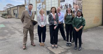 The Vice-Chancellor at Priory Community School, Worle.