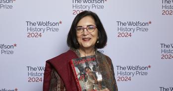 Joya Chatterji at the award ceremony for the Wolfson History Prize 2024