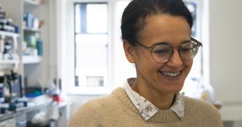 Dr Nicola Patron in her lab