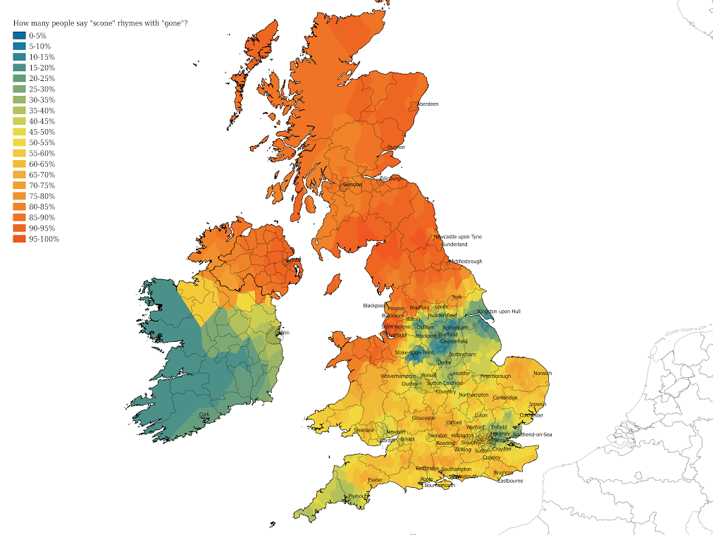 British Accent Map