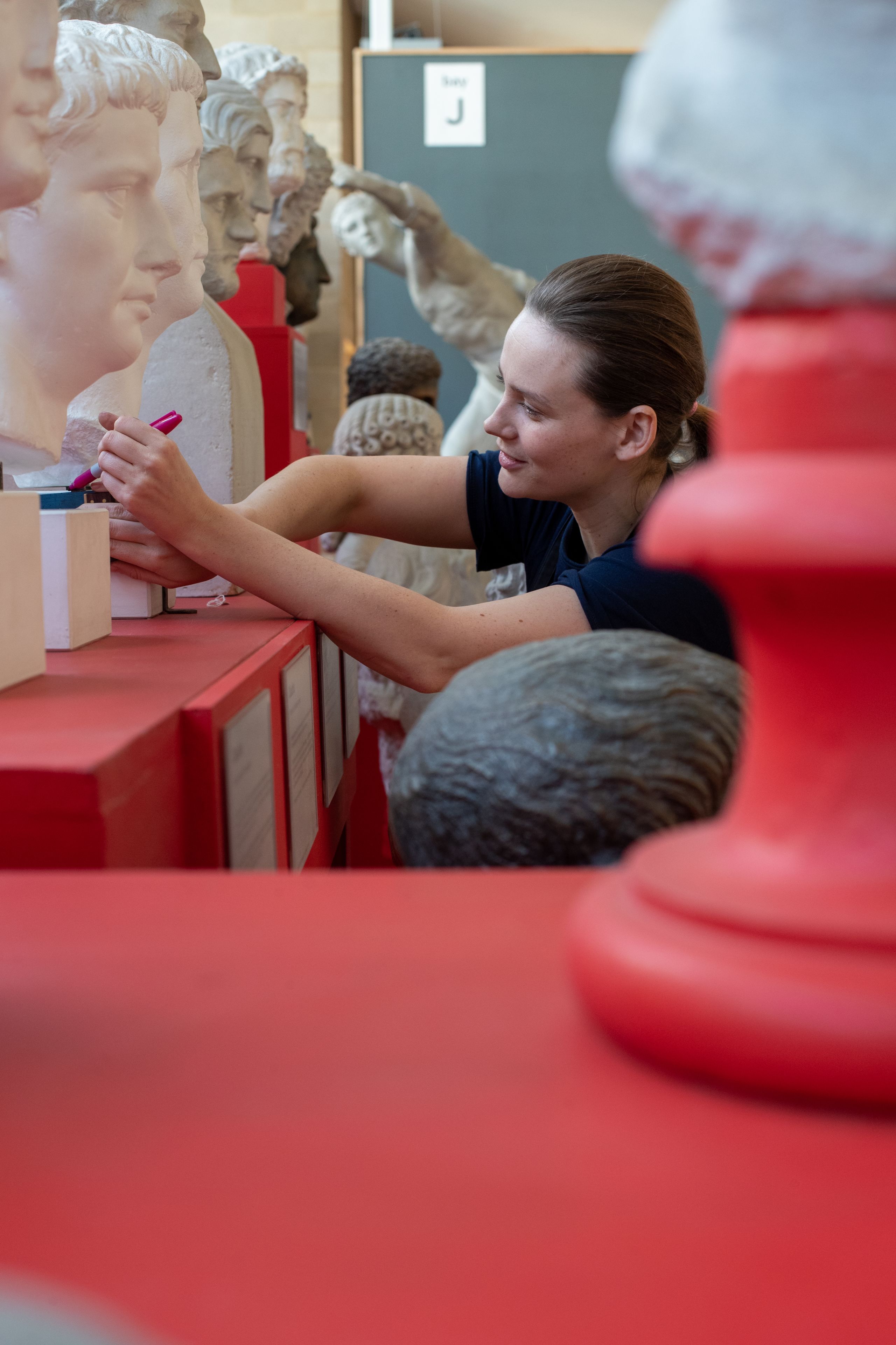 The museum technician who found her place among ancient faces