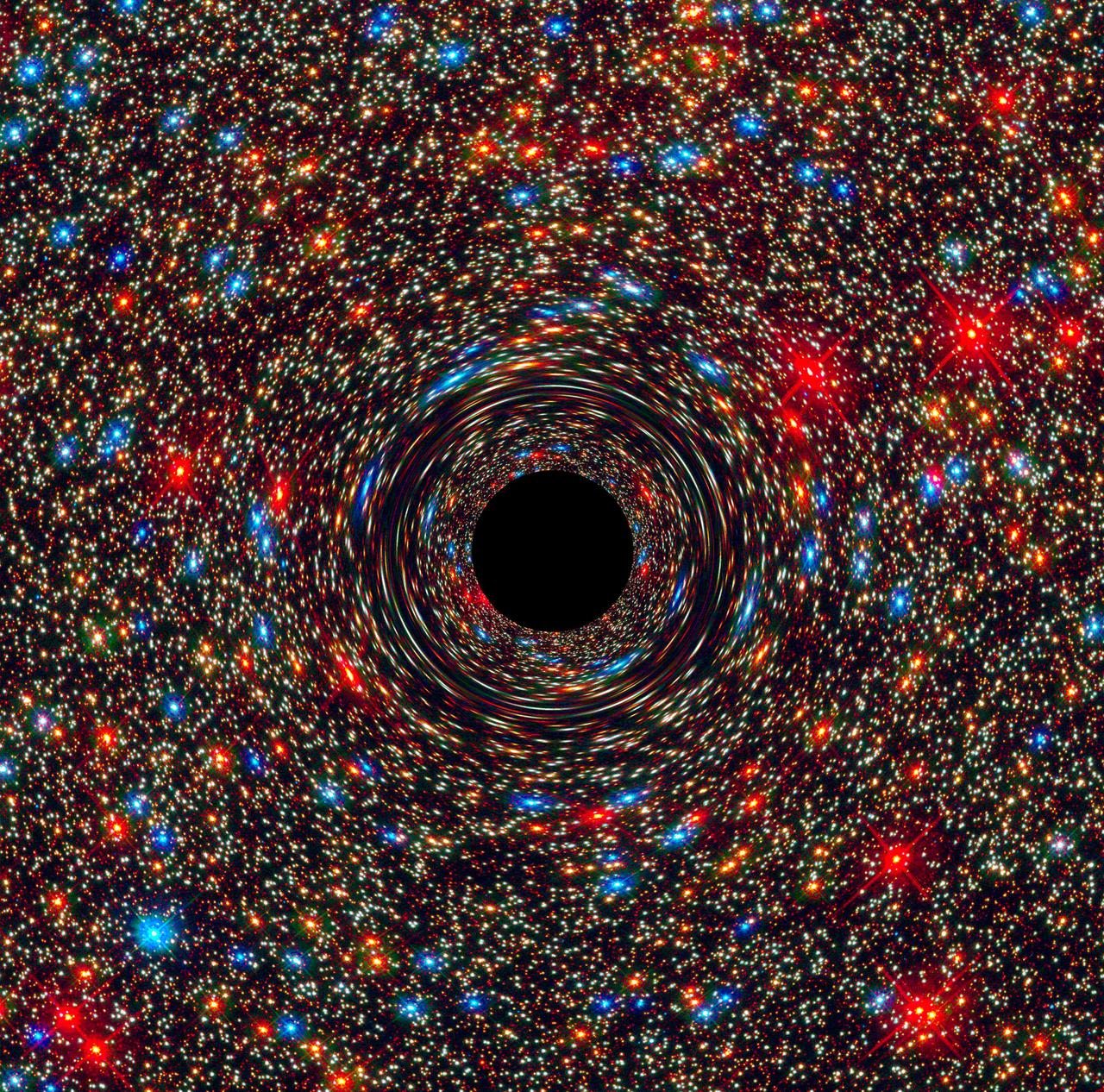 Behemoth black hole. Credit: NASA