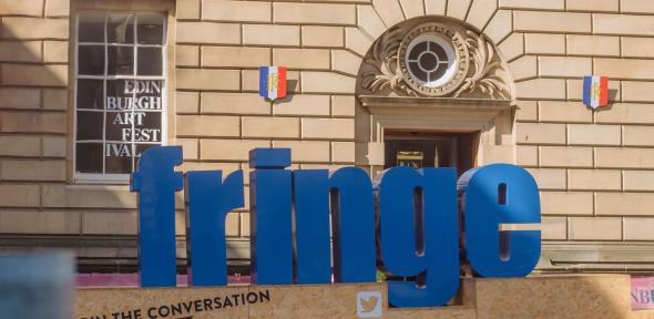 Edinburgh Fringe sign.