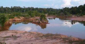 Gold mine in Rondonia, Amazonian Brazil